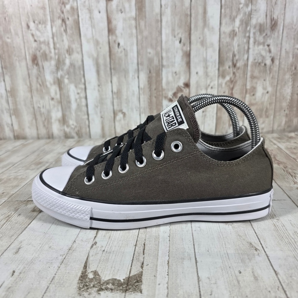Converse Chuck Taylor All Star Low Top Olive Charcoal Brown Sneakers 152621C 7.5 - Picture 4 of 8